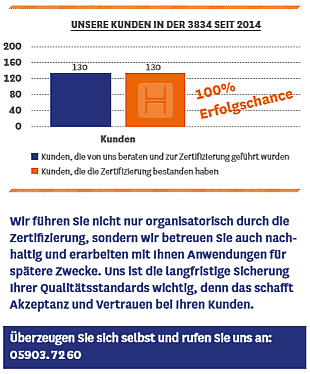Kunden in der DIN 3834 seit 2014 Kunden in der DIN 3834 seit 2014